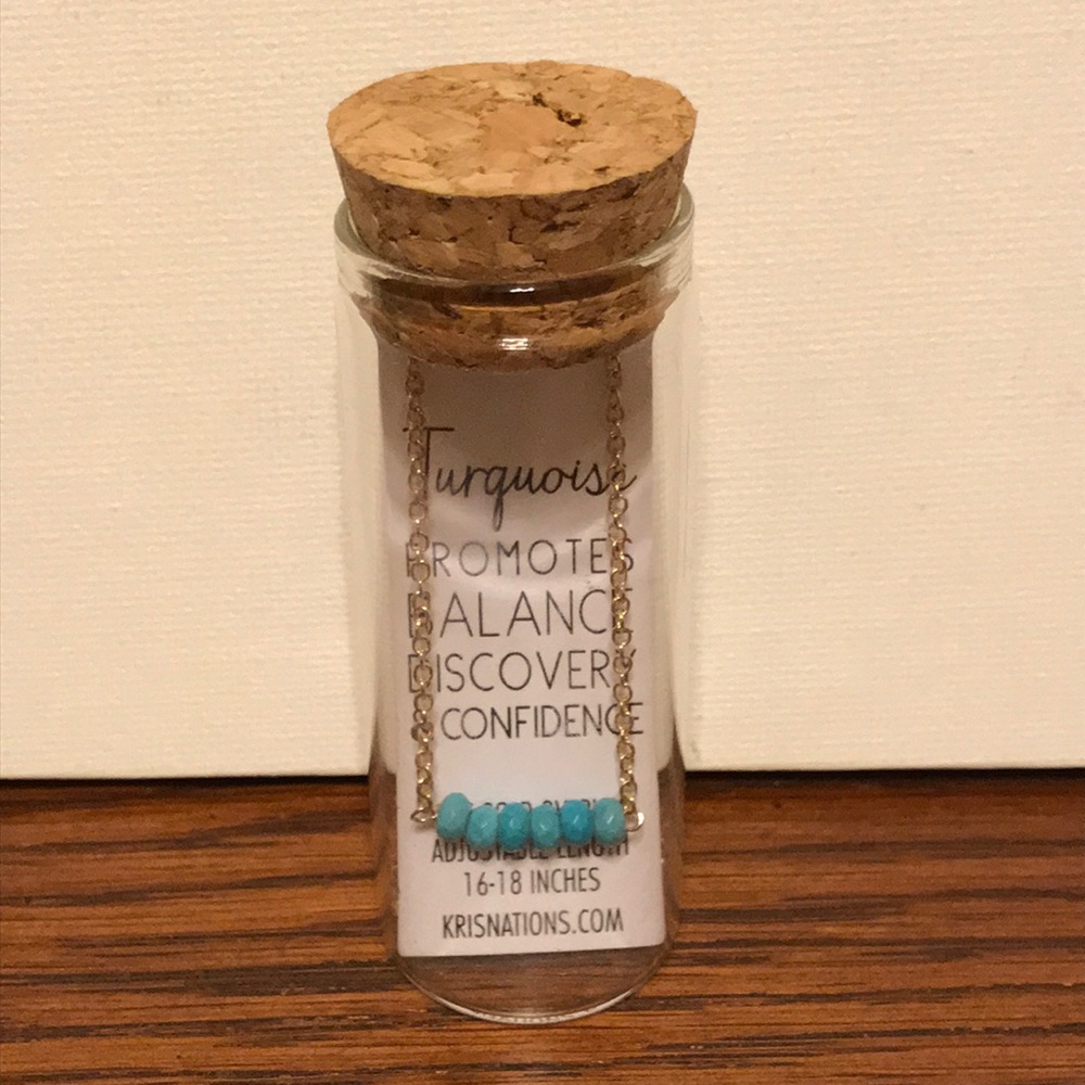 MYSTIC BAR NECKLACE - Turquoise
